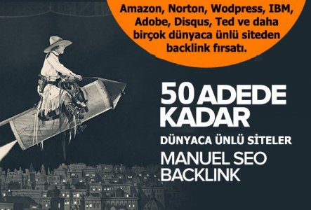 50 Adet Dünyaca Ünlü Siteden Backlink İle Seo